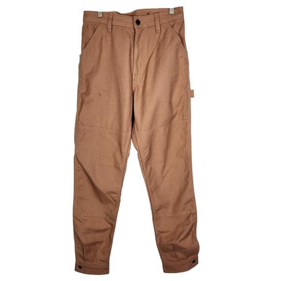 PATAGONIA Pants Womens 4 Brown All Seasons Double Knee Work Pants Hemp Utility - Picture 1 of 14